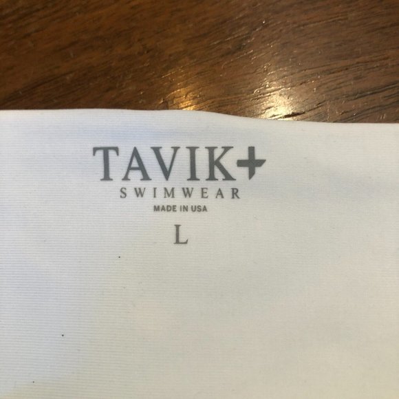 New Tavik Navy Blue Dotted Bikini Bottom - Size Large - Picture 9 of 10